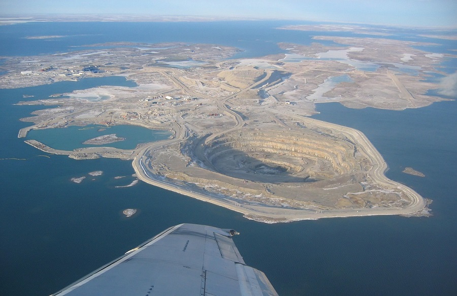 diamond mine aerial photo